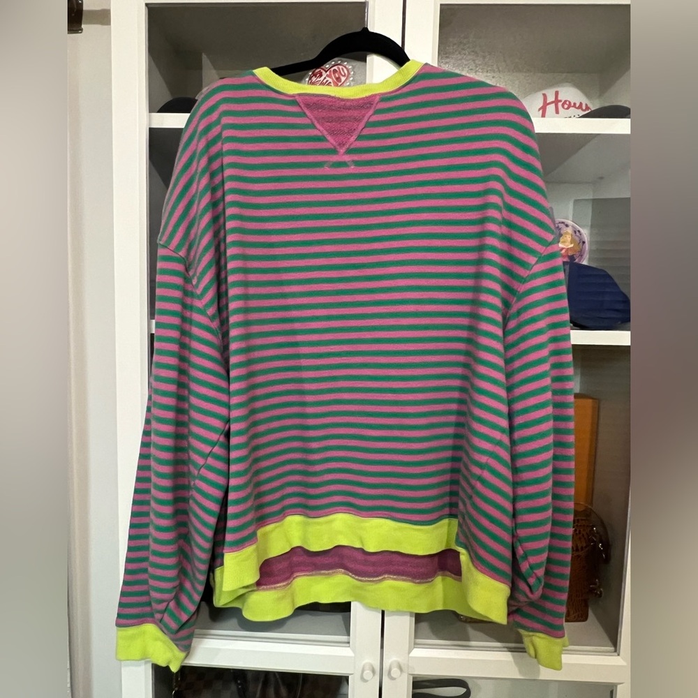We the Free Classic Striped Oversized Crewneck